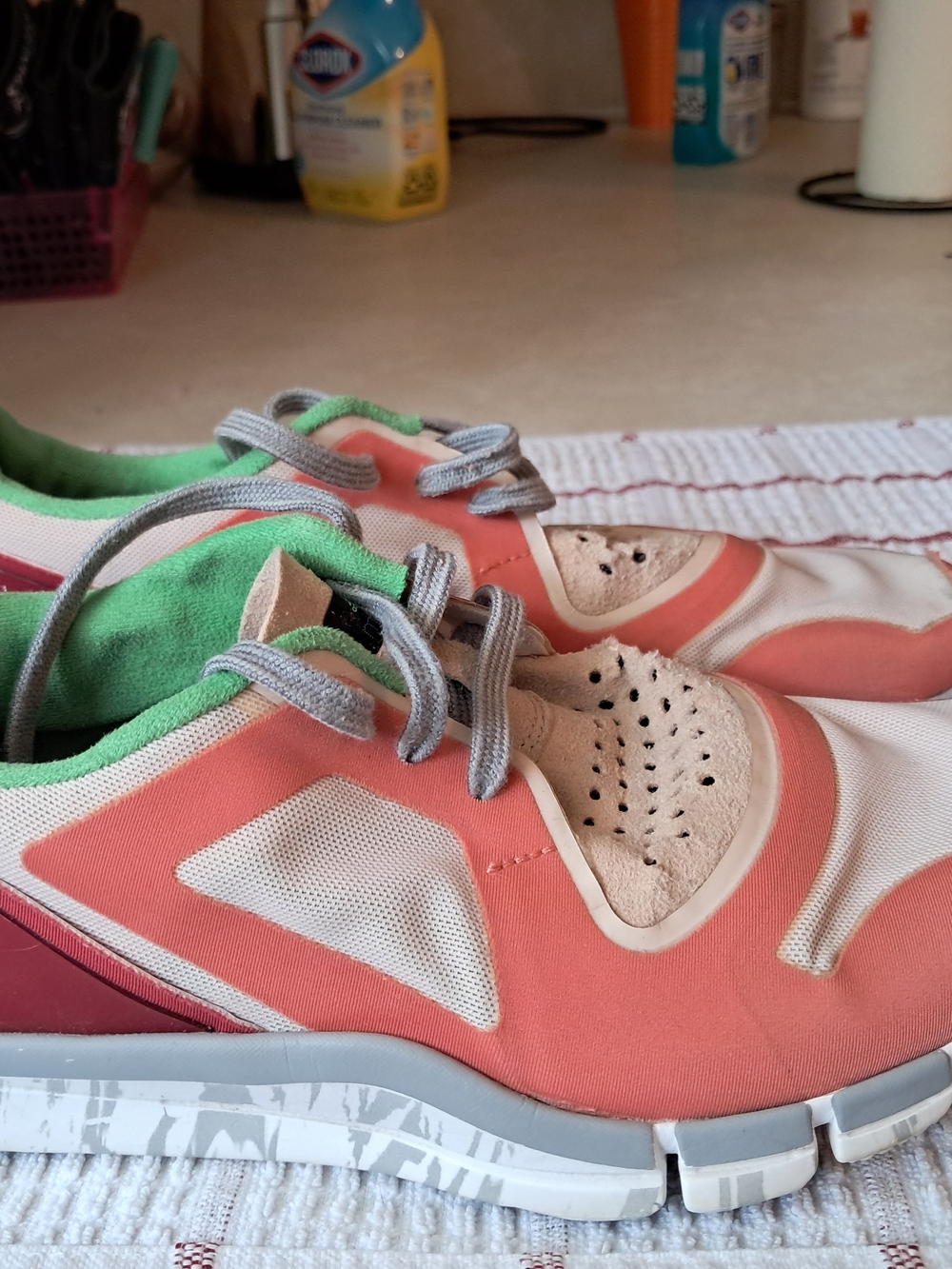 Adidas By Stella McCartney Alayta Training Sneakers Coral Pink Women's Size 6.5